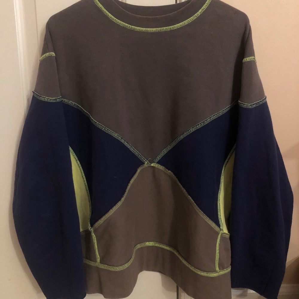 URBAN OUTFITTERS patchwork crew neck (worn once)